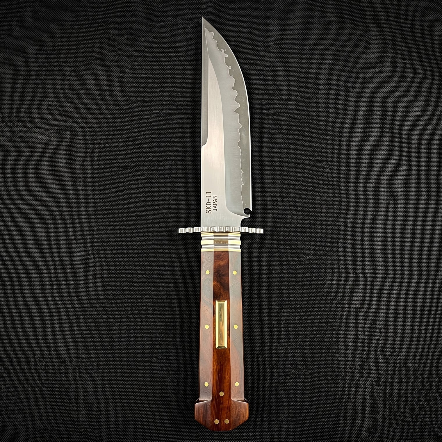 Damascus Outdoor Fixed Blade “Nebula · Dog Bone” 6167 Outdoor Camping EDC Handcrafted Knife—Collectible Gift, Display Piece, Artfully Forged Gift Edition Outdoor Handcrafted Knife