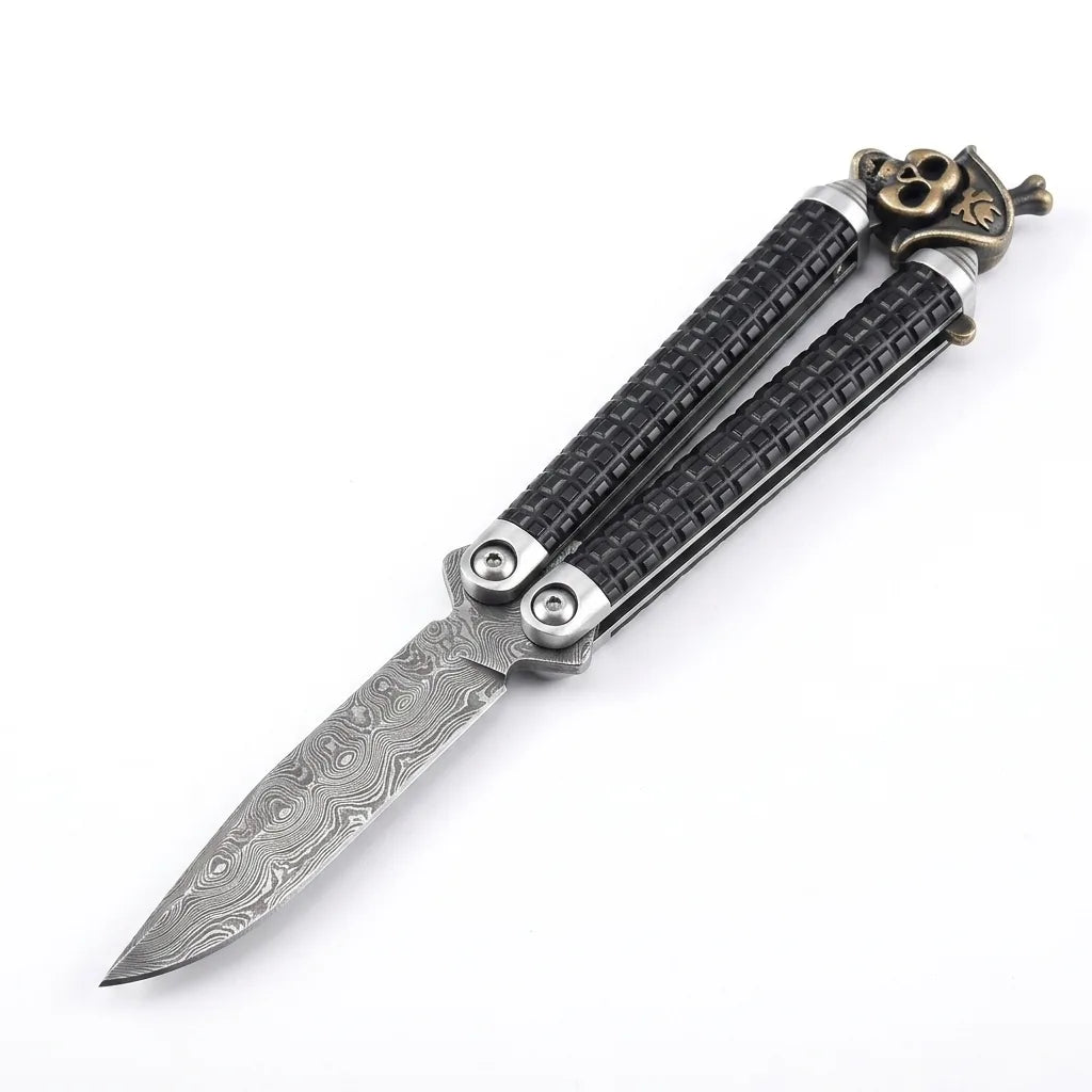 Damascus Straight Knife Core Collectible Fixed Blade - 5492