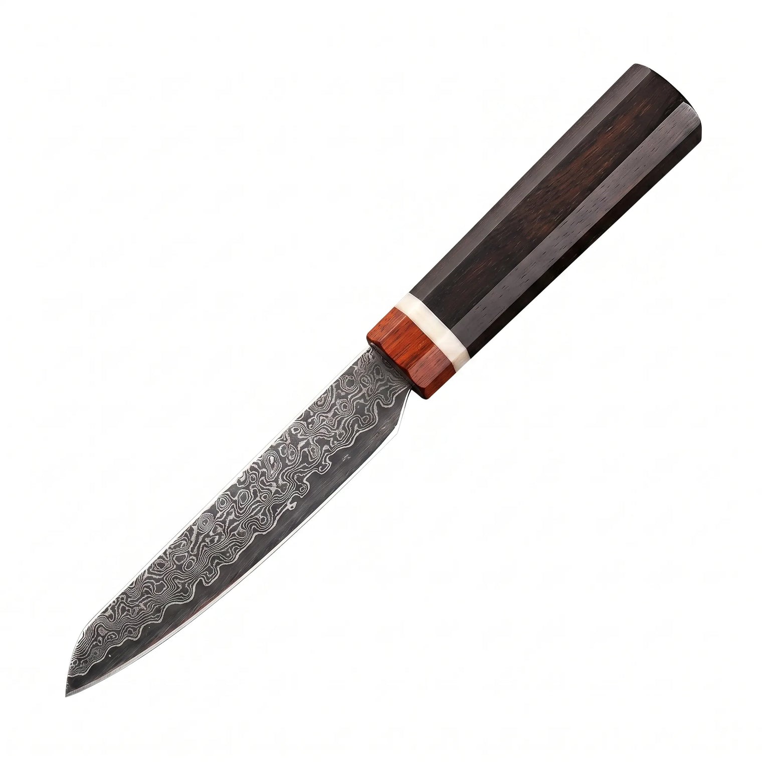 Damascus Kitchen Knife Octagonal Handle Small Knife - 5104