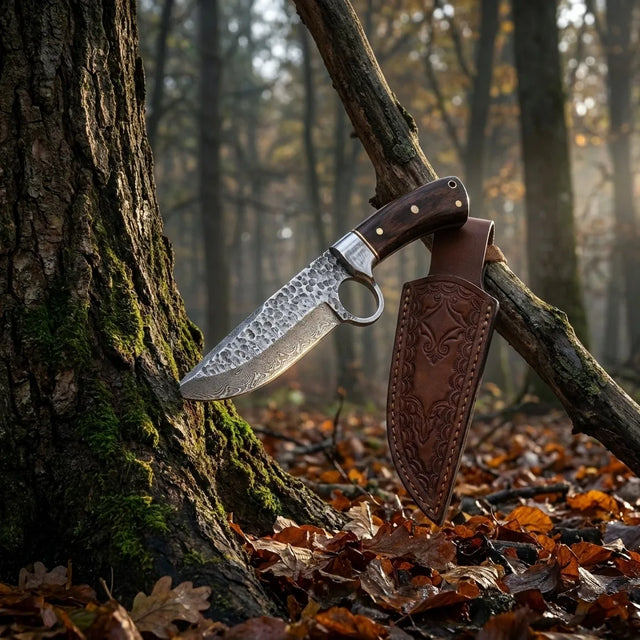Damascus Straight Knife 20 N Collectible Fixed Blade - 5741
