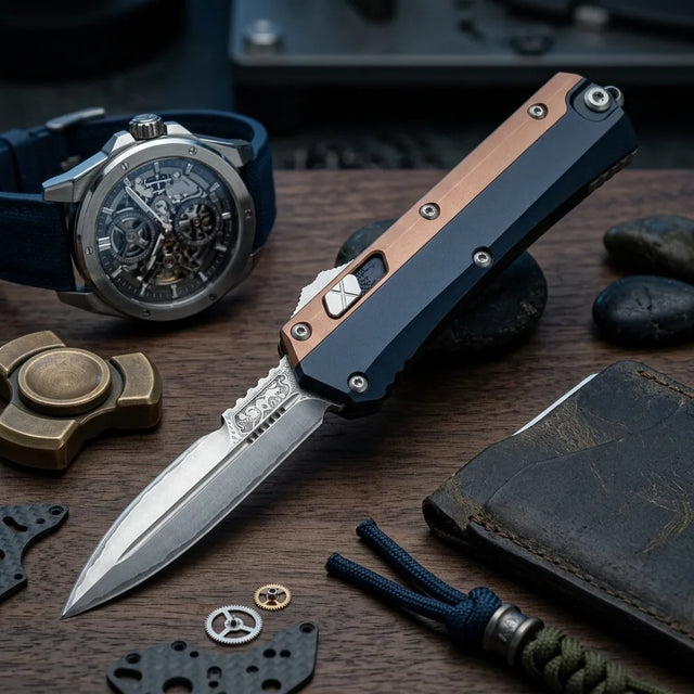 Spring Automatic Knife Micro Collectible OTF Gift - 5989