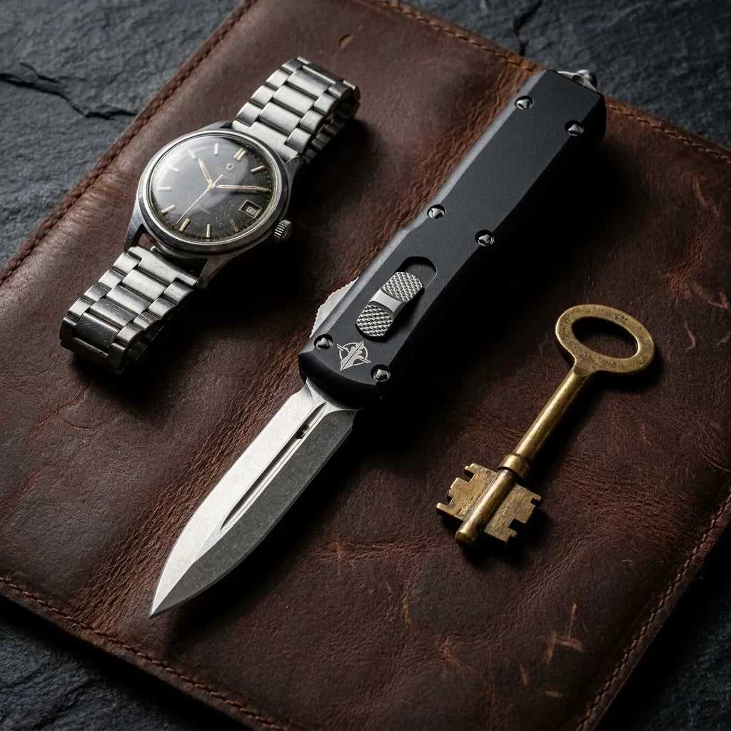 Spring Automatic Knife Butte Collectible OTF Gift - 6950