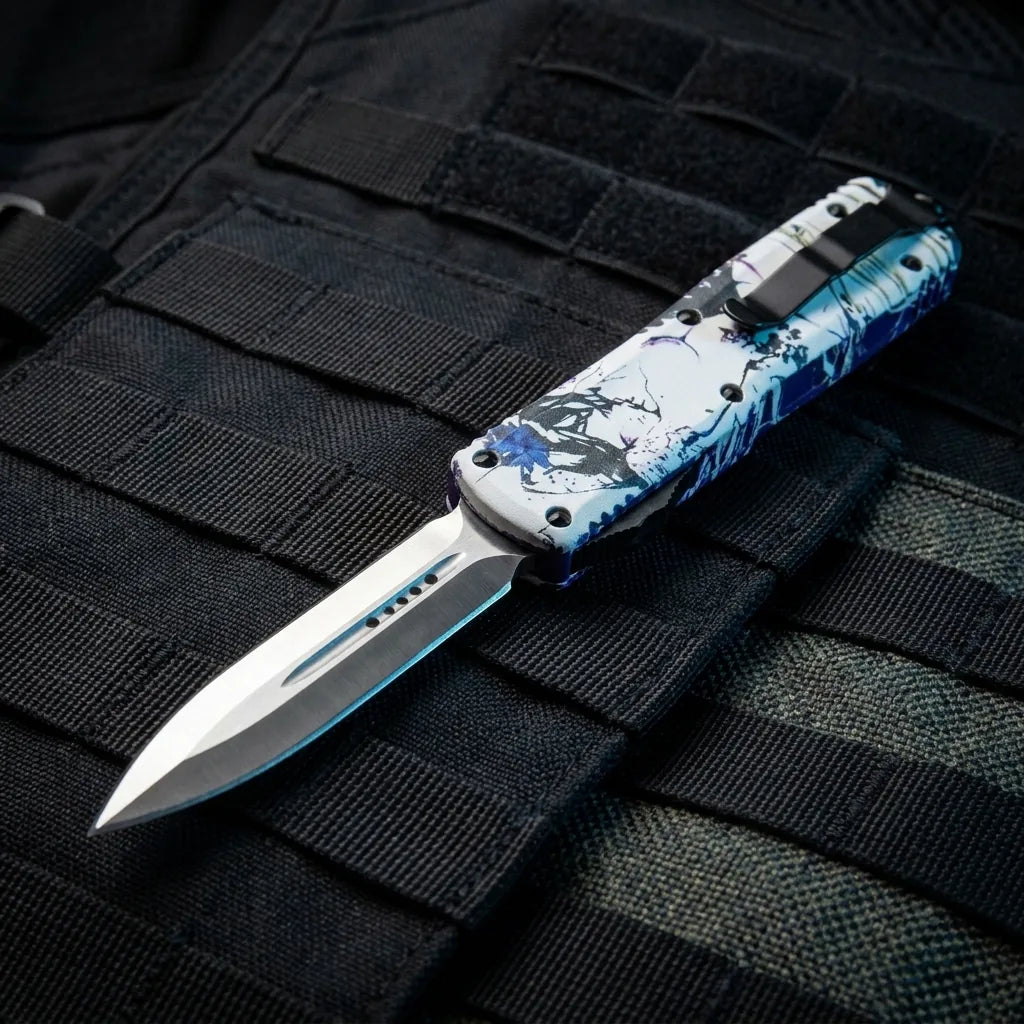 Spring Automatic Knife Micro Collectible OTF Gift - 7158