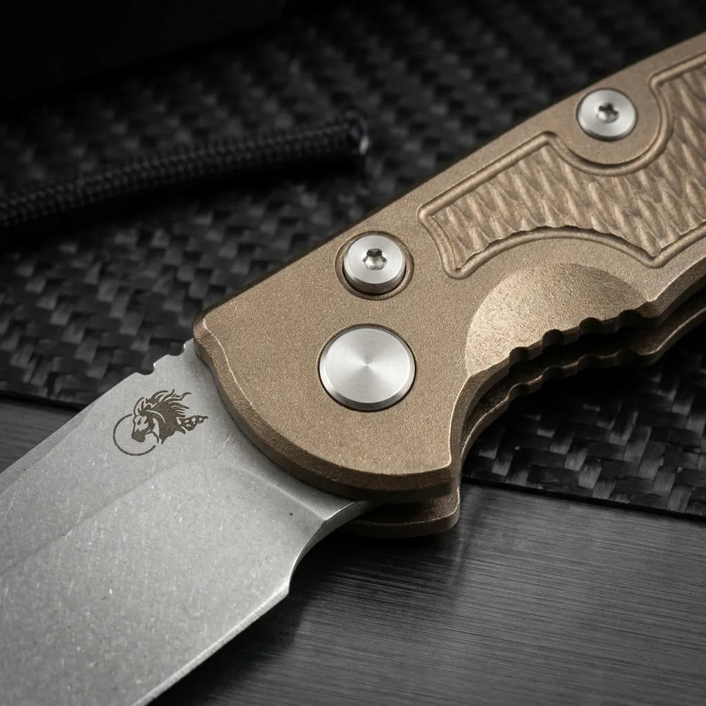 OTF Stiletto Knife XM18 辛德勒侧跳刀 Collectible OTF Gift - 6613