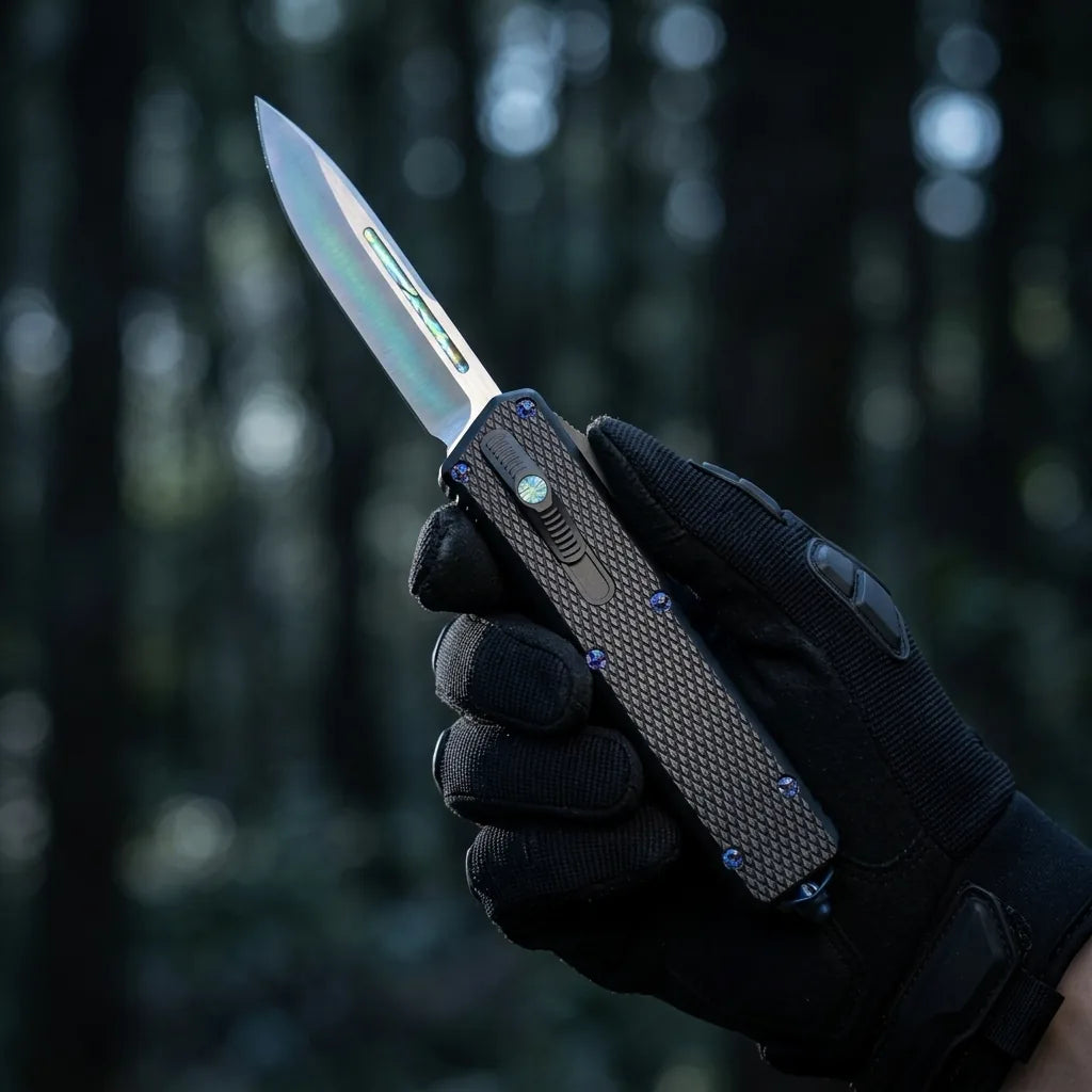 Spring Automatic Knife Micro Collectible OTF Gift - 6559