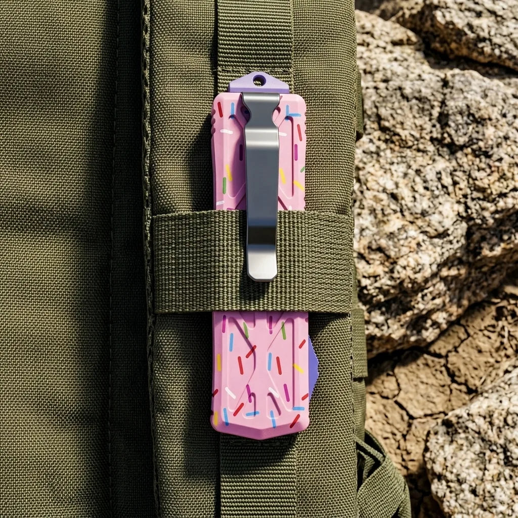 Spring Automatic Knife Micro Collectible OTF Gift - 6072
