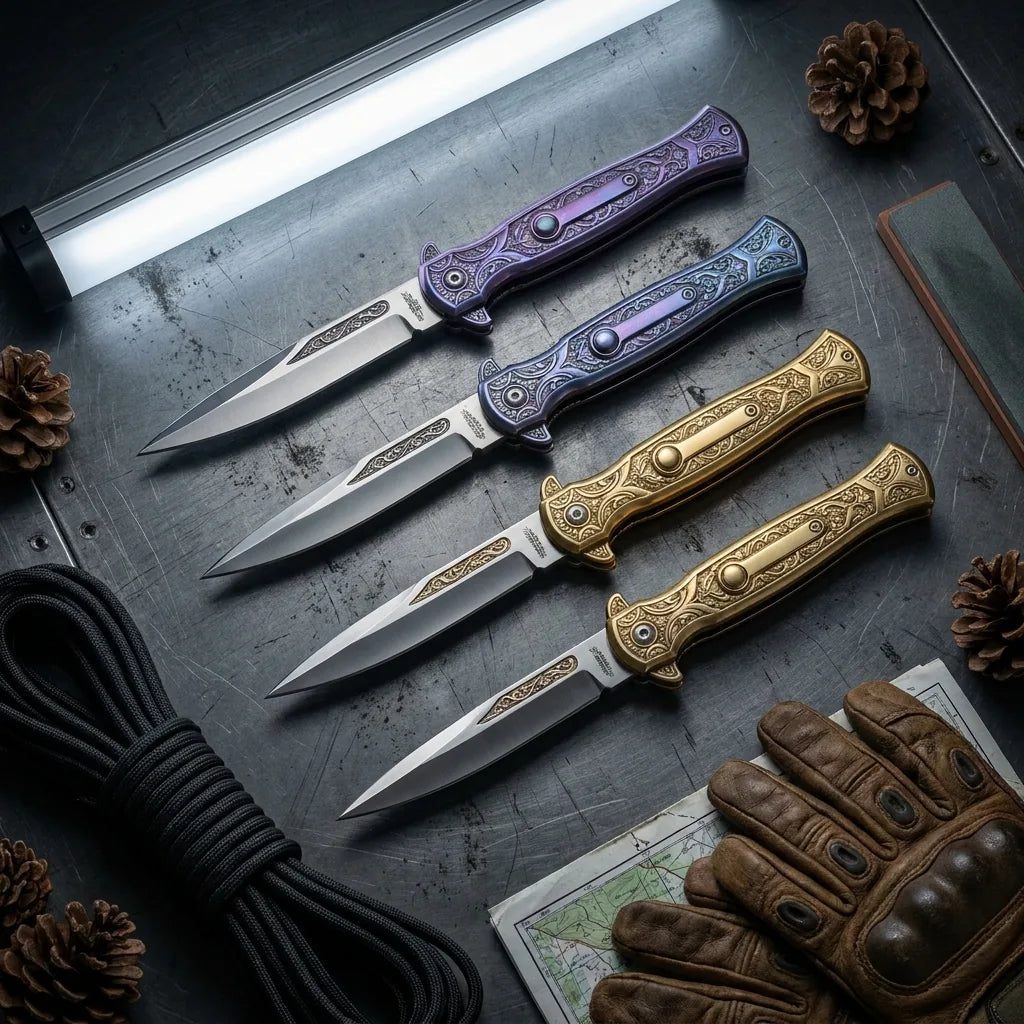 Spring Automatic Knife Zhahu Collectible OTF Gift - 4258