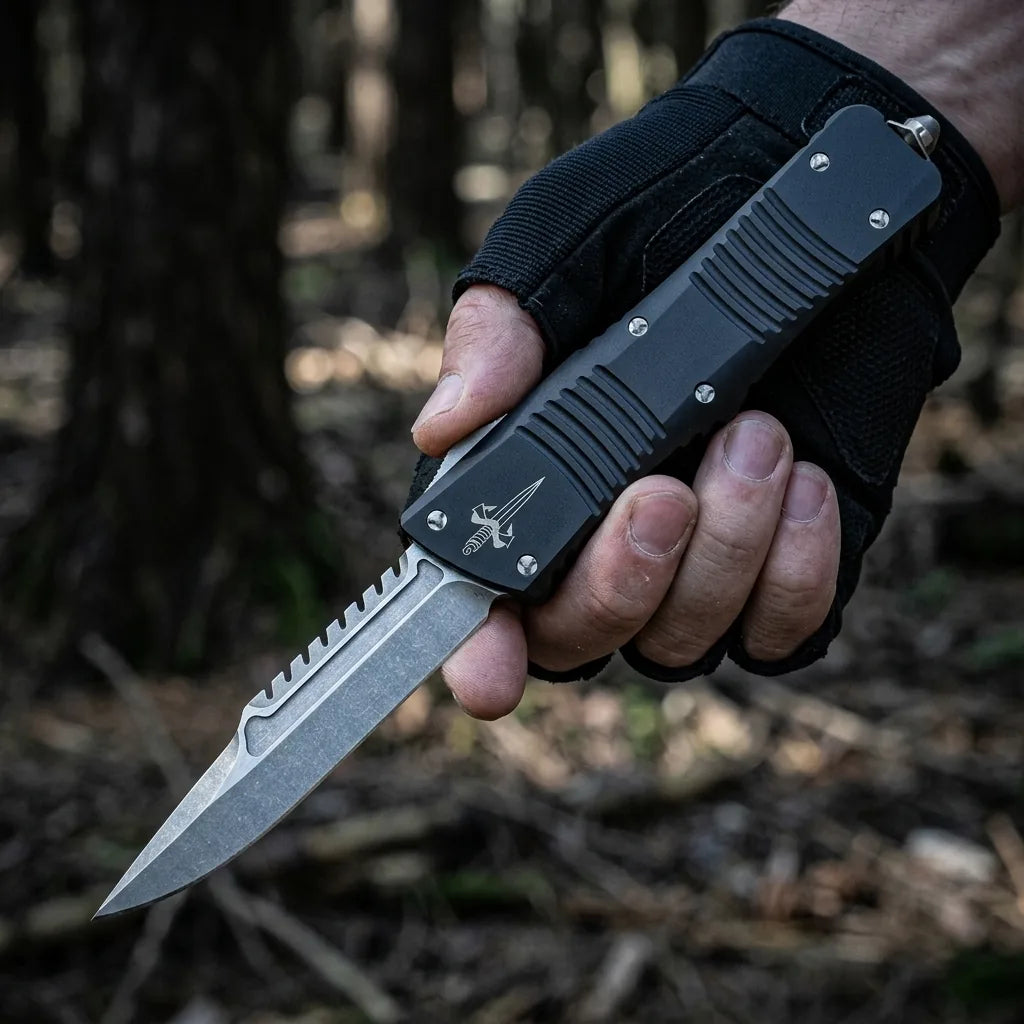 Spring Automatic Knife Micro Collectible OTF Gift - 4180