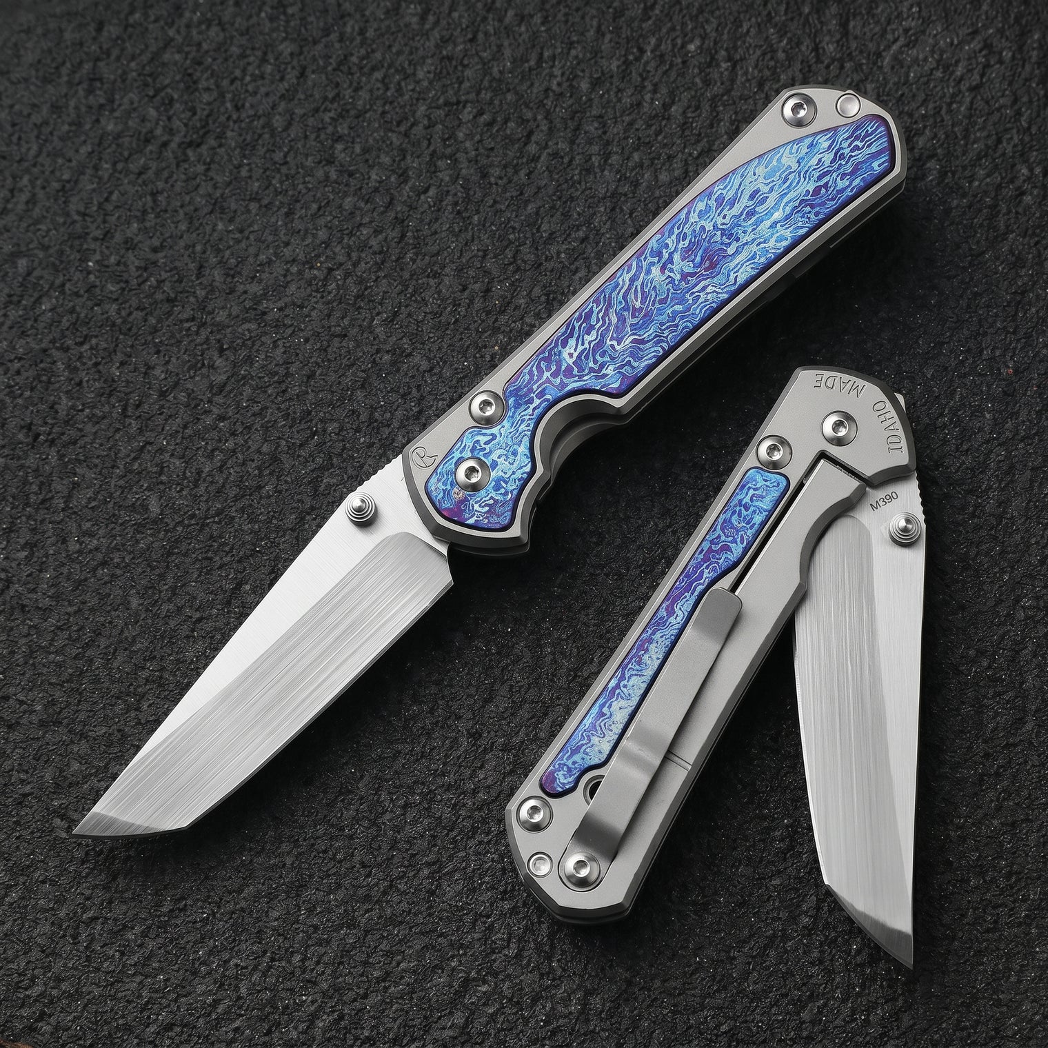 Damascus Outdoor Fixed Blade Knife [Christoph Xiao Sha] Lightning Storm / Export Custom Edition 6870 Outdoor Camping EDC Handcrafted Knife Collection Gift Display-Grade Artfully Forged Gift Item