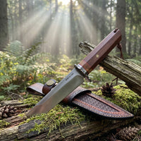 Damascus Outdoor Fixed Blade: Yamatai Tactical Pocket Knife 6884 – Outdoor Camping, EDCHandcrafted Knife, Collectible, Gift, Display, Artistic Forged Gift Edition, Outdoor Handcrafted