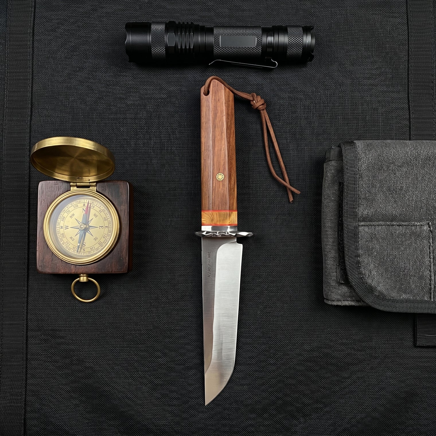 Damascus Outdoor Fixed Blade: Yamatai Tactical Pocket Knife 6884 – Outdoor Camping, EDCHandcrafted Knife, Collectible, Gift, Display, Artistic Forged Gift Edition, Outdoor Handcrafted