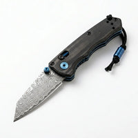 Damascus Folding Knife BENCH EDC Collectible Gift - 6502