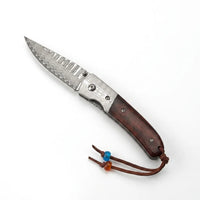 Damascus Folding Knife Thoma EDC Collectible Gift - 3624