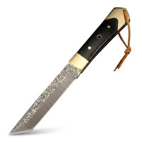 Damascus Straight Knife Upgr Collectible Fixed Blade - 5550