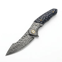 Damascus EDC Folder Mystic Eagle EDC Collectible Gift - 7029
