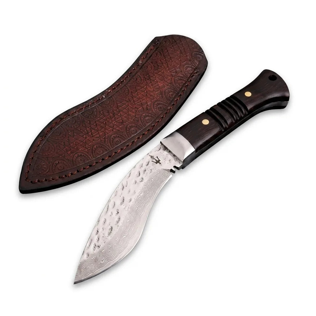 Damascus Straight Knife Stee Collectible Fixed Blade - 5179