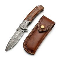 Damascus EDC Folder VG10 Flounder Camping EDC Folder - 5569