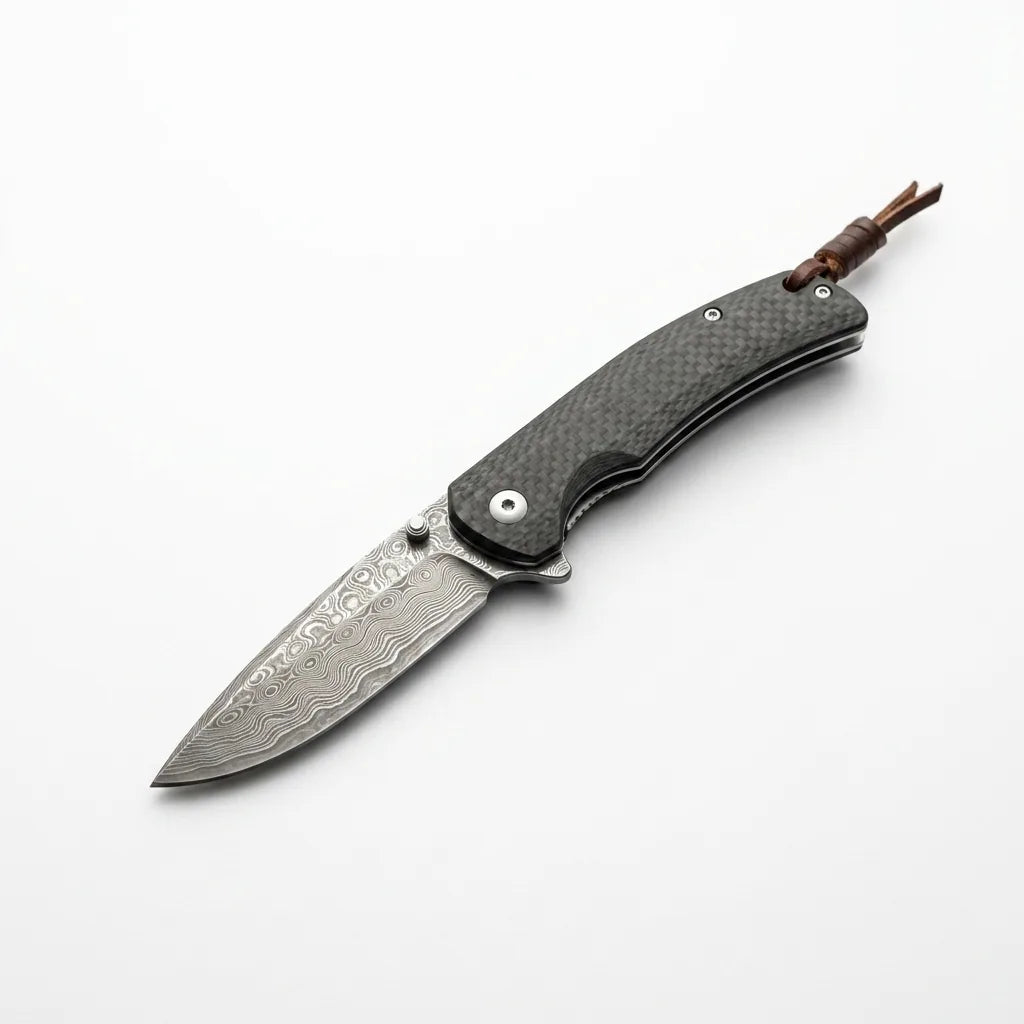 Damascus Folding Knife VG10  EDC Collectible Gift - 5660