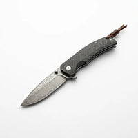 Damascus Folding Knife VG10  EDC Collectible Gift - 5660