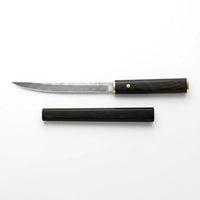 Damascus Straight Knife Equa Collectible Fixed Blade - 5760