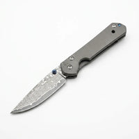 Damascus Folding Knife Chris EDC Collectible Gift - 5384