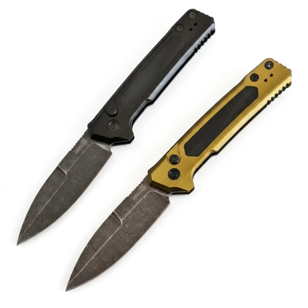 OTF Stiletto Knife 7205 Side Jump Pocket Spring Steel - 7257