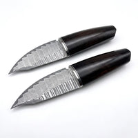 Damascus Straight Knife V G1 Collectible Fixed Blade - 5776