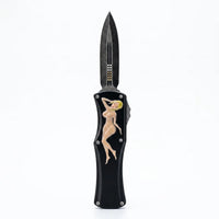 Spring Automatic Knife Naked Girl Pocket Spring Steel - 6113