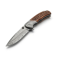 Damascus Folding Knife Chine EDC Collectible Gift - 6002