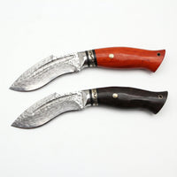 Damascus VG10 Fixed Blade Knife Outdoor EDC Tengu - 4132