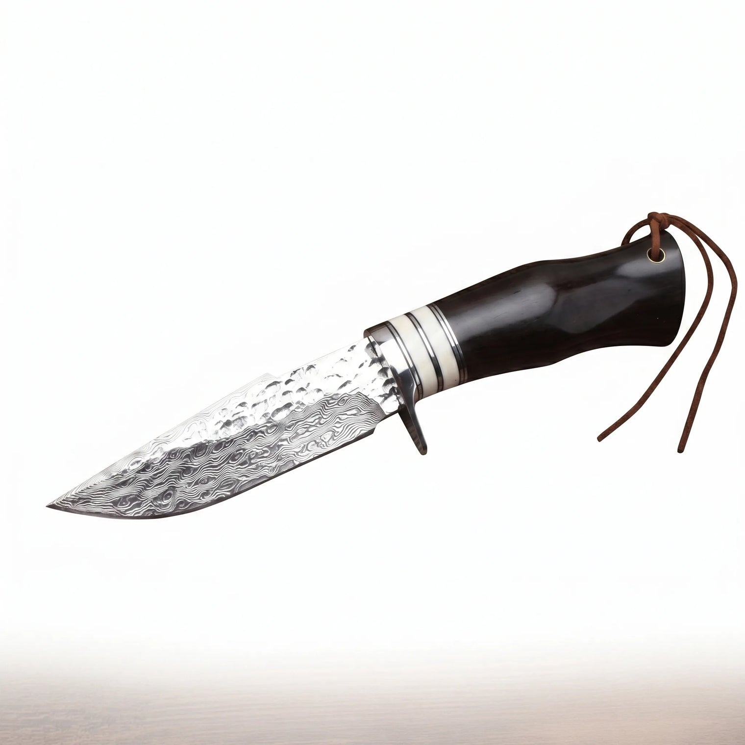 Damascus Hunting Fixed Blade Knife Outdoor EDC - 4409