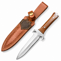 Damascus Outdoor Fixed Blade “The Arbiter” Tactical Knife 6881 – Outdoor Camping EDC Handcrafted Knife, Collector's Item, Gift, Display Piece, Artfully Forged Gift Edition, Outdoor Handcrafted
