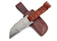 Damascus Outdoor Knife Camping EDC Hand Forged Blade - 1995