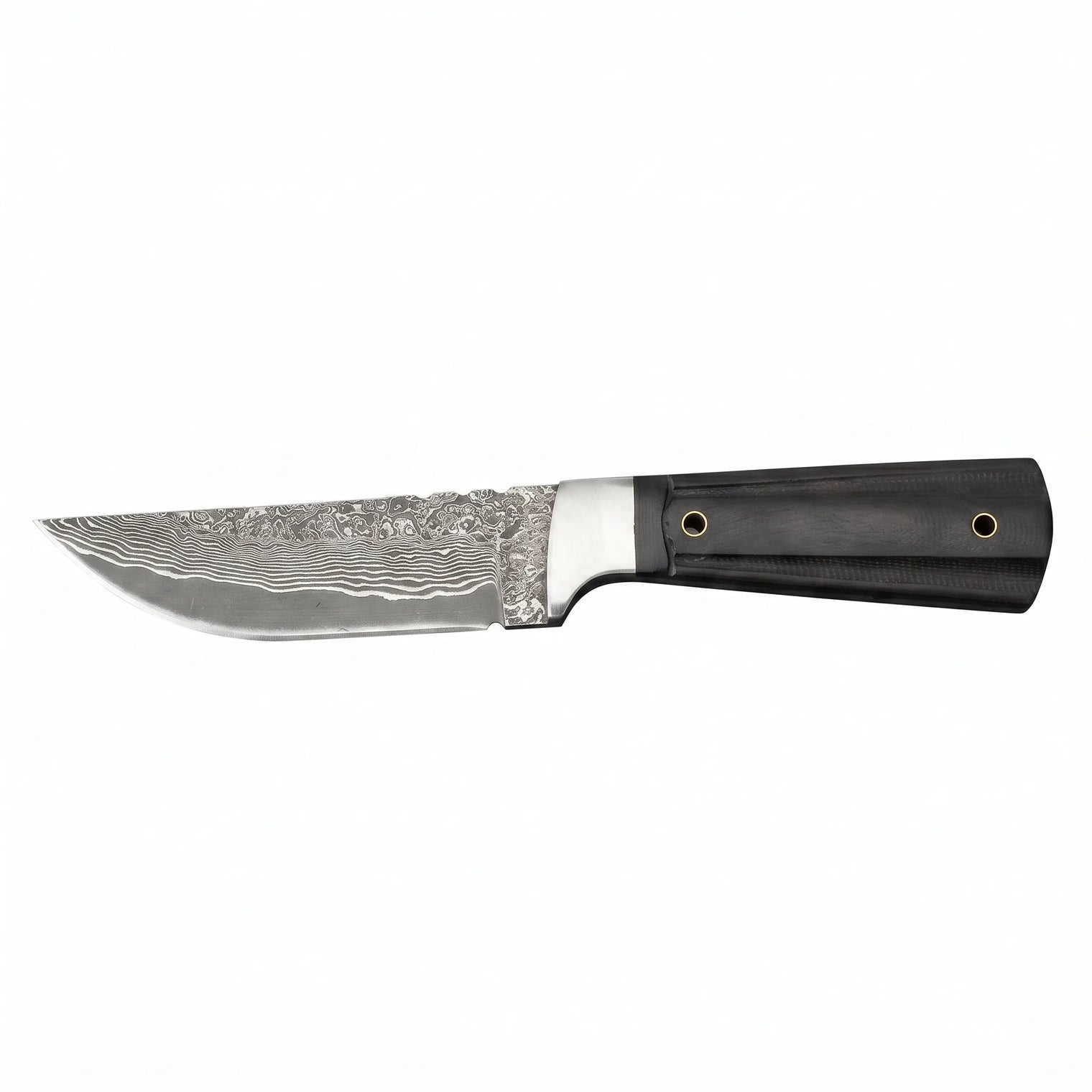 Damascus Outdoor Camping Knife Ebony EDC Blade - 2821