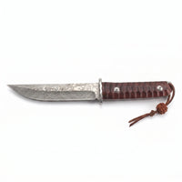 Damascus Samurai Katana Display Knife Rosewood - 5030