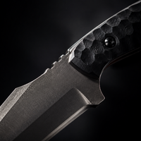 Damascus Outdoor Fixed Blade Black Panther Tactical Knife Black Blade White Blade Outdoor Camping EDC Handcrafted Knife Collectible Gift Display-Grade Hand-Forged Gift Edition Outdoor Handcrafted Collectible