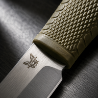 Damascus Outdoor Fixed-Blade Knife: Benchmade Butterfly 202 (K Sheath Edition) 7197 – Outdoor Camping, EDC, Handcrafted Knife, Collectible, Gift, Display, Artistic Forged Gift
