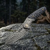 Damascus EDC Folder Mystic Eagle EDC Collectible Gift - 7029