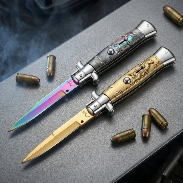 Spring Automatic Knife Zhahu Collectible OTF Gift - 4766