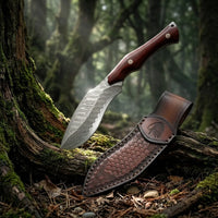 Damascus Straight Knife Wuzu Collectible Fixed Blade - 5311