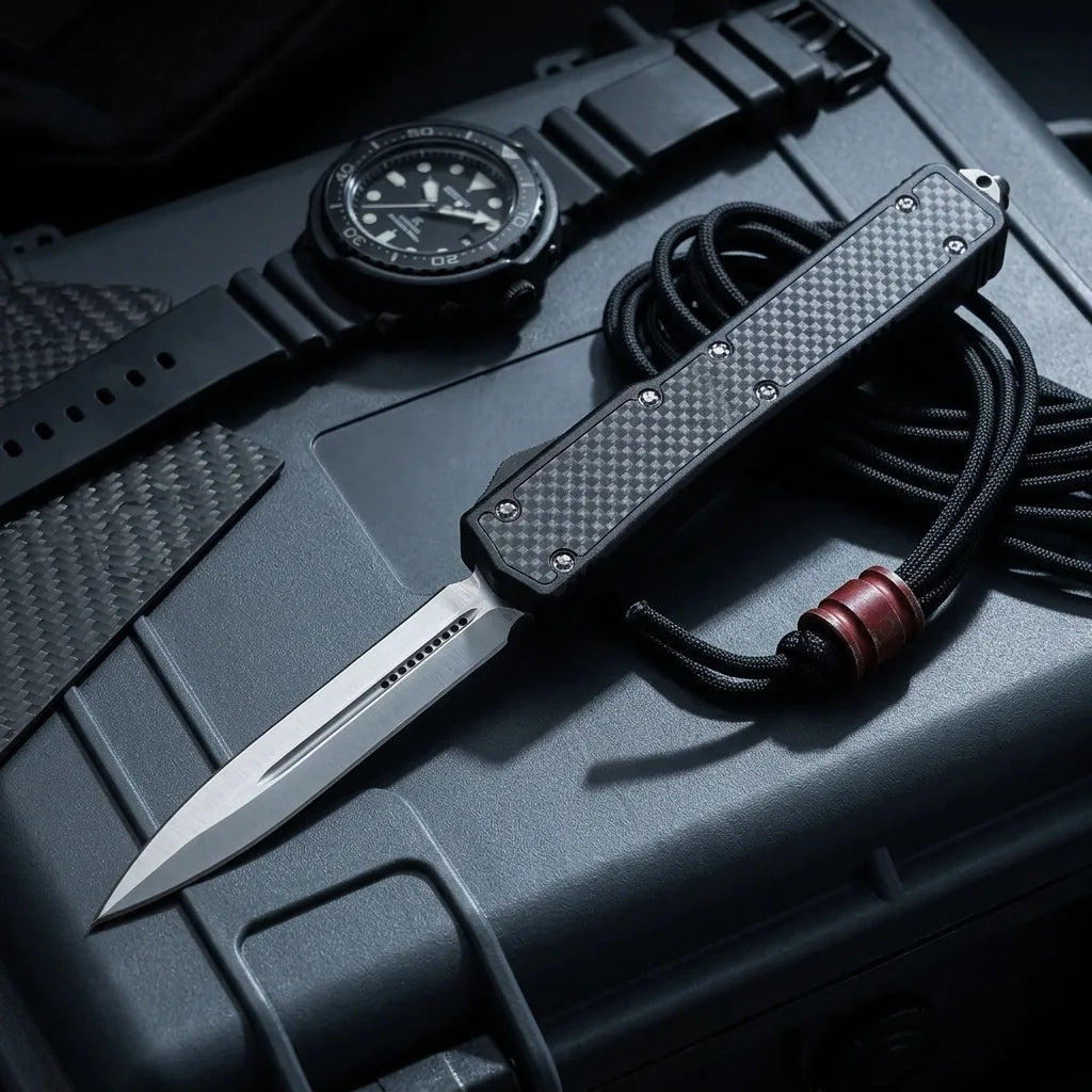 Spring Automatic Knife Micro Collectible OTF Gift - 4830