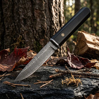 Damascus Straight Knife Da M Collectible Fixed Blade - 5678