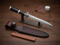 Damascus Mini Katana Display Knife EDC Samurai - 4399