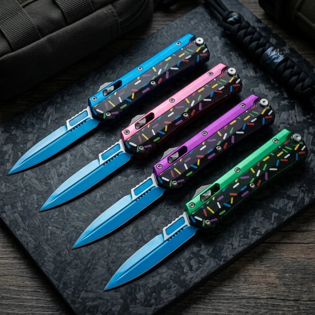 Spring Automatic Knife Micro Collectible OTF Gift - 6954