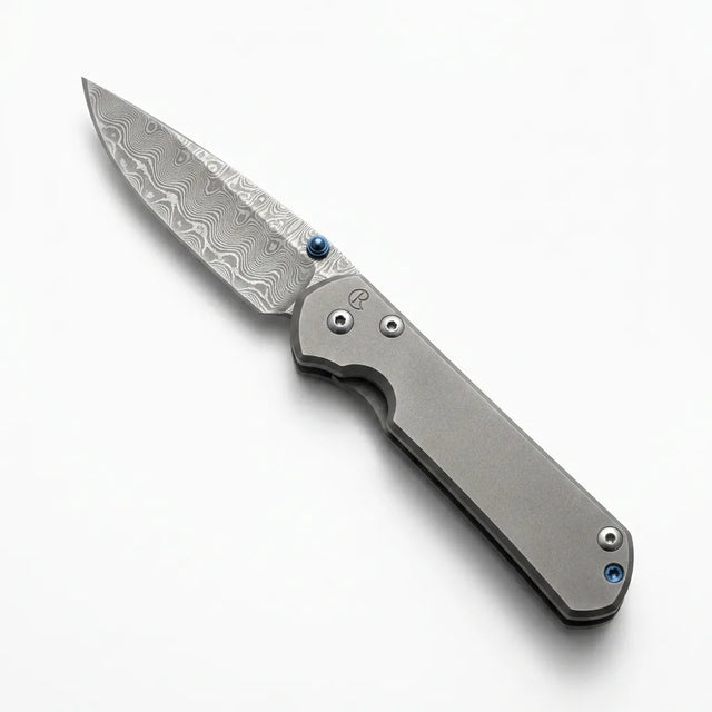 Damascus Folding Knife Chris EDC Collectible Gift - 5384