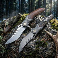 Damascus Folding Knife Poiso EDC Collectible Gift - 6932