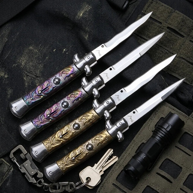 Spring Automatic Knife Zhahu Collectible OTF Gift - 4258