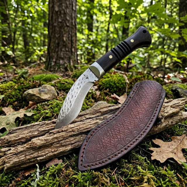 Damascus Straight Knife Stee Collectible Fixed Blade - 5179
