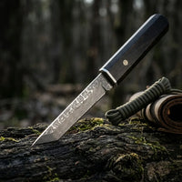 Damascus Straight Knife Kend Collectible Fixed Blade - 5594