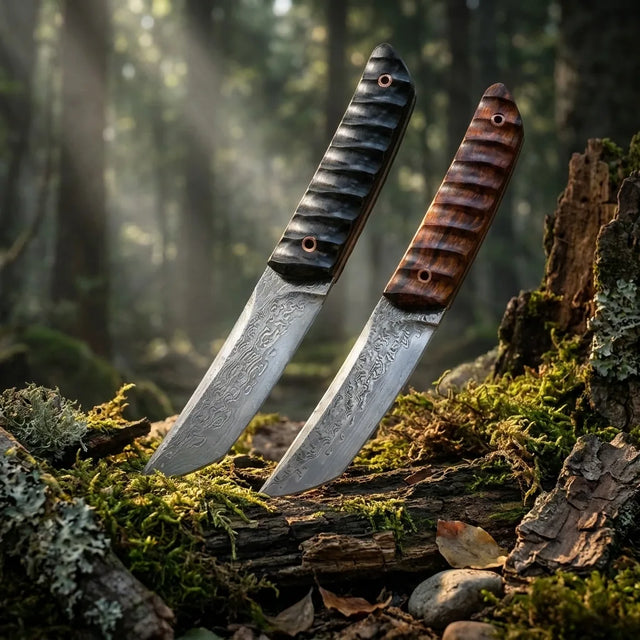 Damascus Straight Knife CAS- Collectible Fixed Blade - 5283